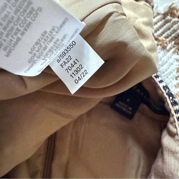 Ann Taylor textured tweed plaid skirt - Picture 5 of 6